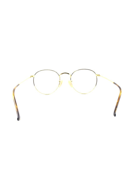 レイバン ROUND METAL RB3447V メガネ ハバナ/ゴールド メタルフレーム フルリム ラウンド IT6DDLD9F1JW