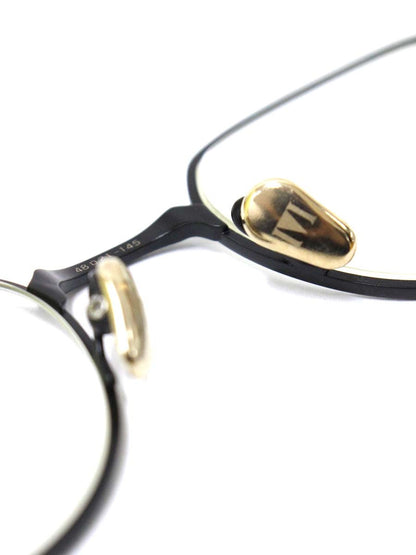 増永眼鏡 MET メガネ ブラック/ゴールド メット メタルフレーム フルリム ボストン IT27NQIDSQIW