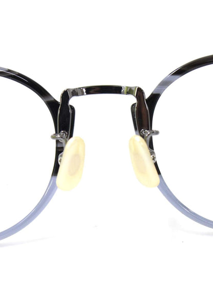 ユウイチトヤマ UF0-028 メガネ グレーササハーフ/グレー コンビフレーム フルリム ボストン IT6EQEPFSLI0