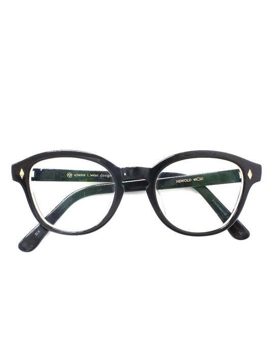 ayame(アヤメ) NEWOLD メガネ ブラック セルフレーム フルリム ウェリントン IT7NZDT5PU9M