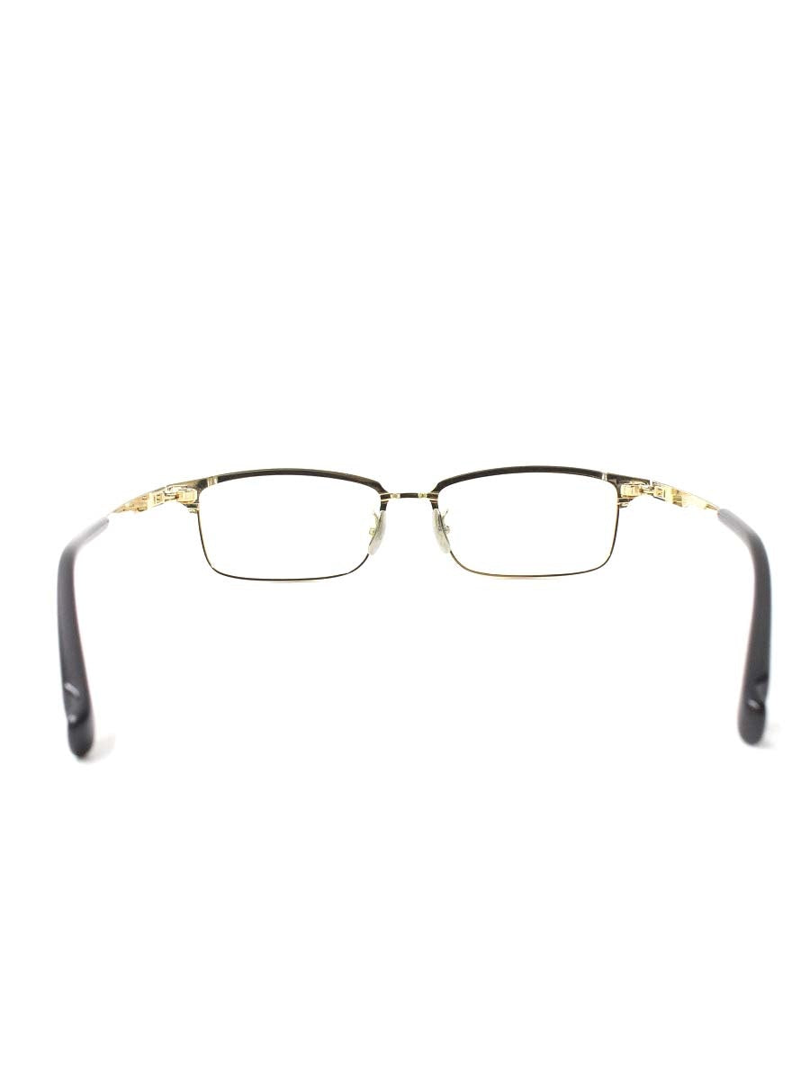 フォーナインズ S-916T メガネ ゴールド/ブラック メタルフレーム フルリム フルメタルサーモントスタイル ITYRPS7CYBE4