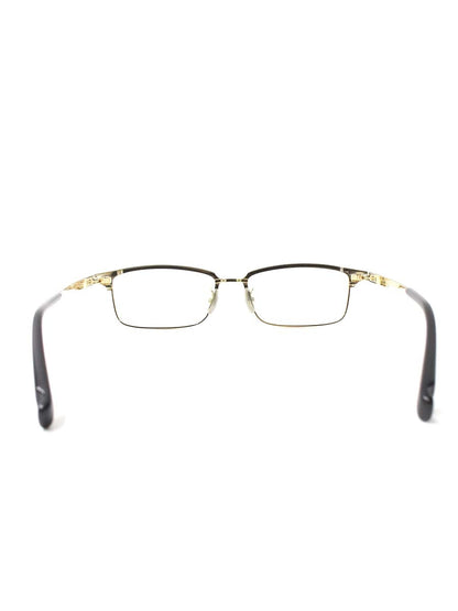 フォーナインズ S-916T メガネ ゴールド/ブラック メタルフレーム フルリム フルメタルサーモントスタイル ITYRPS7CYBE4