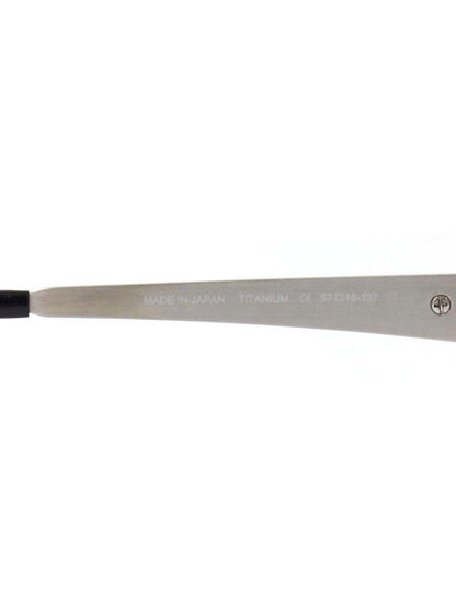 サムライ翔 SS-J206 メガネ シルバー メタルフレーム ハーフリム（ナイロール）スクエア ITH5AL0G57AQ