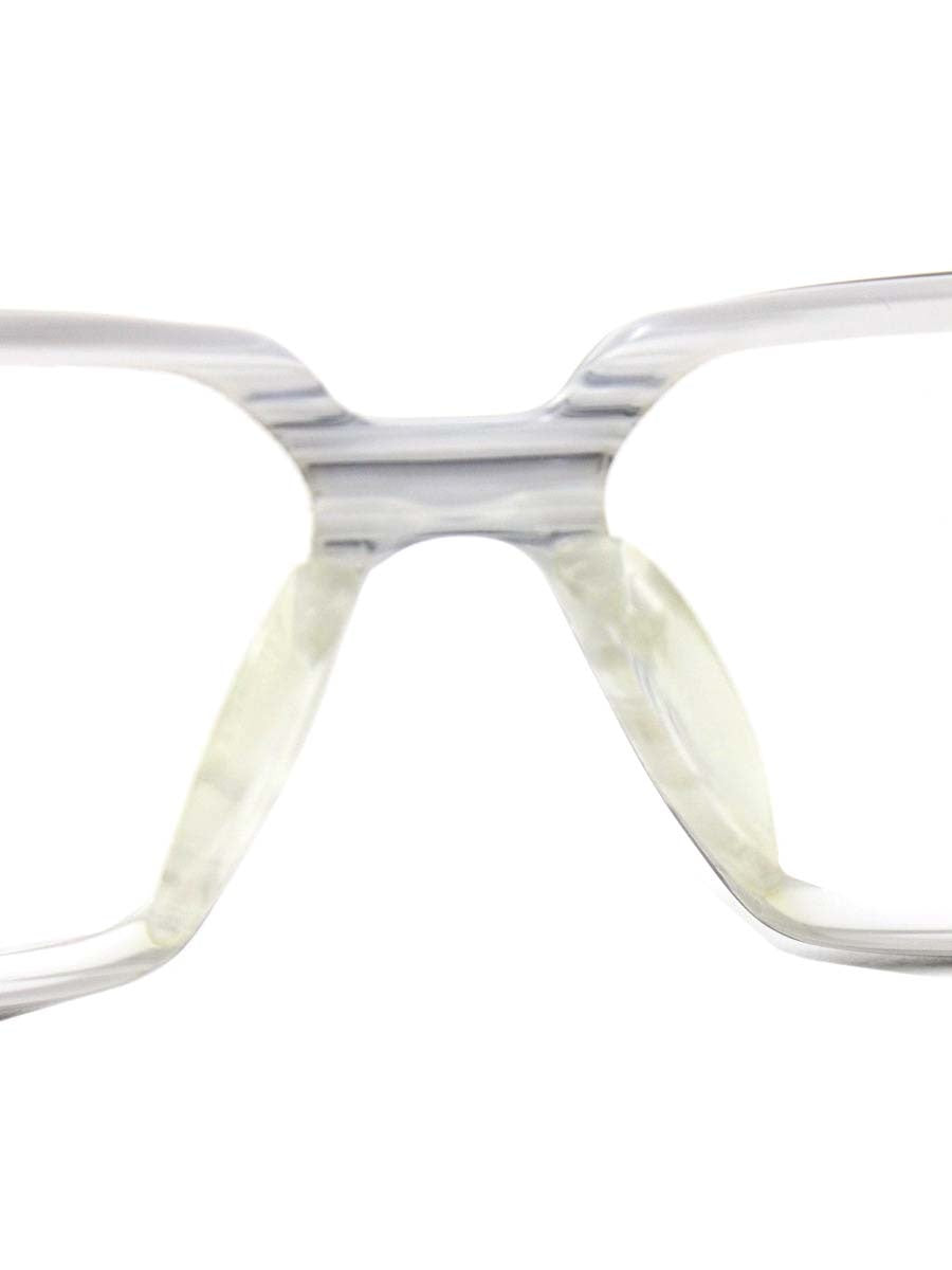 カザール MOD303 メガネ ブラック/シルバー/ホワイト コンビフレーム フルリム スクエア IT1GL9X1RGOE