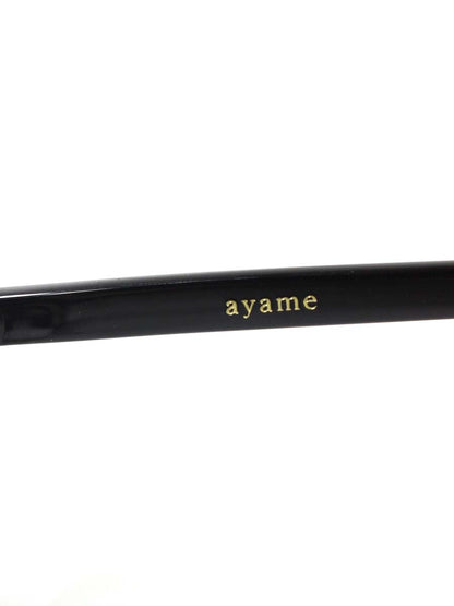 ayame（アヤメ） SPIKE メガネ ブラック セルフレーム ボストン型 ITV0PBV0Y7RS