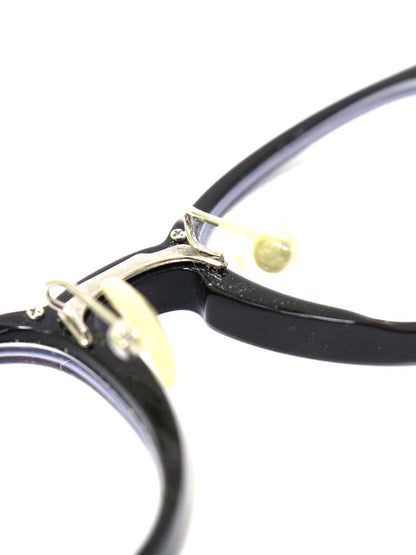 フォーナインズ M-104 メガネ ブラック/ゴールド コンビフレーム フルリム ウェリントン ITS57ESISA7S