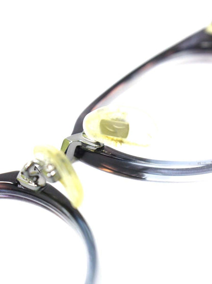 ソリッドブルー S-223 メガネ ブラック/ブルー/ガンメタル クラシックコンビネーションフレーム フルリム ボストン ITUC00CM2AF5