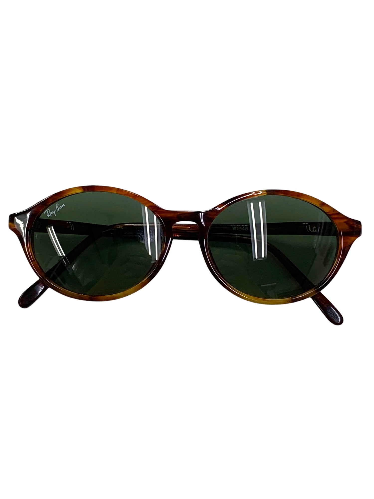正規販売店購入　美品　Ray-Ban サングラス レイバン W1946 サングラス ブラウン セルフレーム フルリム オーバル