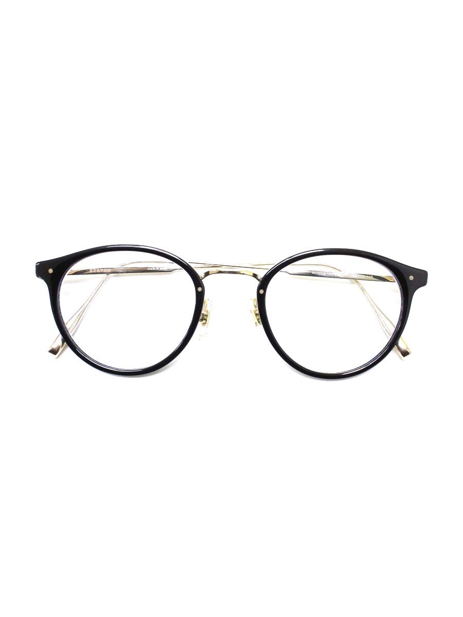 アイヴァン Acosta メガネ ブラック/ゴールド コンビフレーム フルリム ボストン ITUEDEIQDR5W