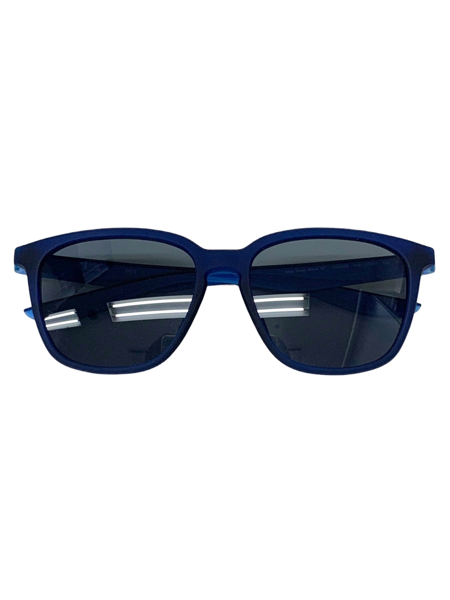 ナイキ DEEP WAVE AF DQ4553 サングラス ブルー セルフレーム フルリム ウェリントン IT8H8FSCNB2O