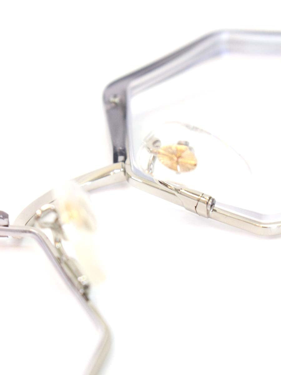 モンキーフリップ TENPI メガネ グレー フルリム 多角形フレーム ITWTTNRN4ZZW