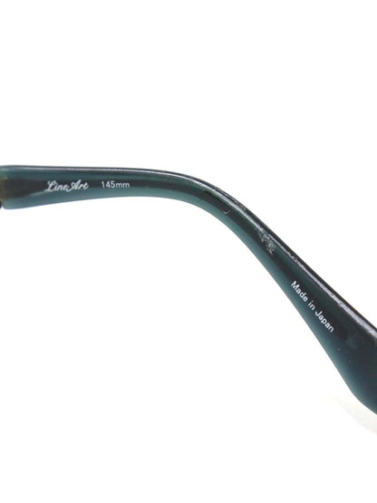 ラインアートシャルマン XL1028 メガネ ブラック/ネイビー チタンフレーム ハーフリム スクエア ITDYHM2VPLPG