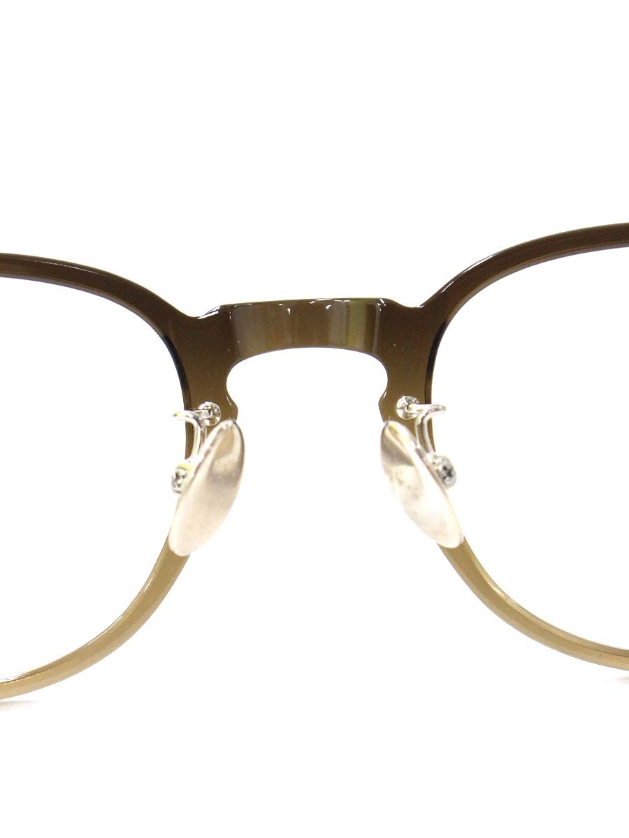 プロポ propo HESTER ヘスター 2 ブラウンクリアハーフ/ゴールド アセテート チタン ITU34W4A8XRM