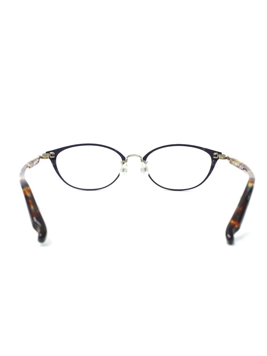 フォーナインズ S-751T メガネ ネイビー/ブラウン セルフレーム フルリム ITYK1JS7FD2Q