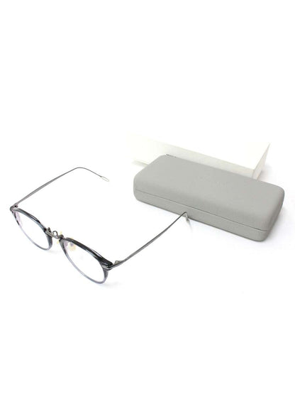 ユウイチトヤマ UF0-028 メガネ グレーササハーフ/グレー コンビフレーム フルリム ボストン IT6EQEPFSLI0