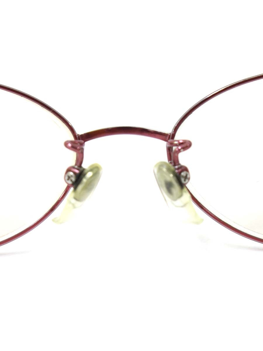 ラインアートシャルマン XL-1048-RO メガネ レッド チタンフレーム フルリム オーバル IT5B3QI7QZES