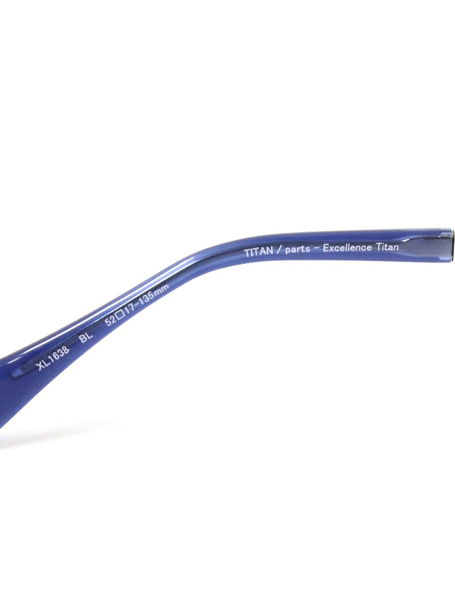 ラインアートシャルマン XL1638 メガネ ブルー コンビフレーム リムレス オーバル ツーポイント ITWUL0Q4N0O4