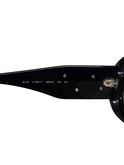 シャネル 5113 サングラス  ホワイト セルフレーム フルリム ウェリントン フラワー ITECYA8X1XNK