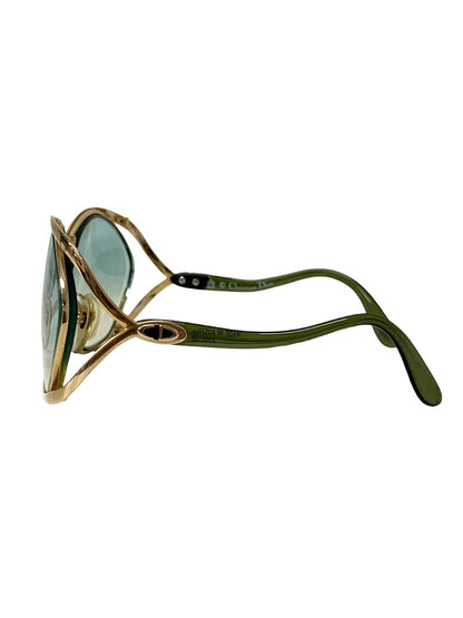 クリスチャンディオール 2056 メガネ ゴールド バタフライ メタルフレーム ITJ2G68M44BK