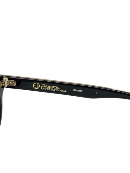 ドメスティックインターナショナル DI-1010S サングラス ブラック セルフレーム フルリム ウェリントンシェイプ ITOORGD5679K
