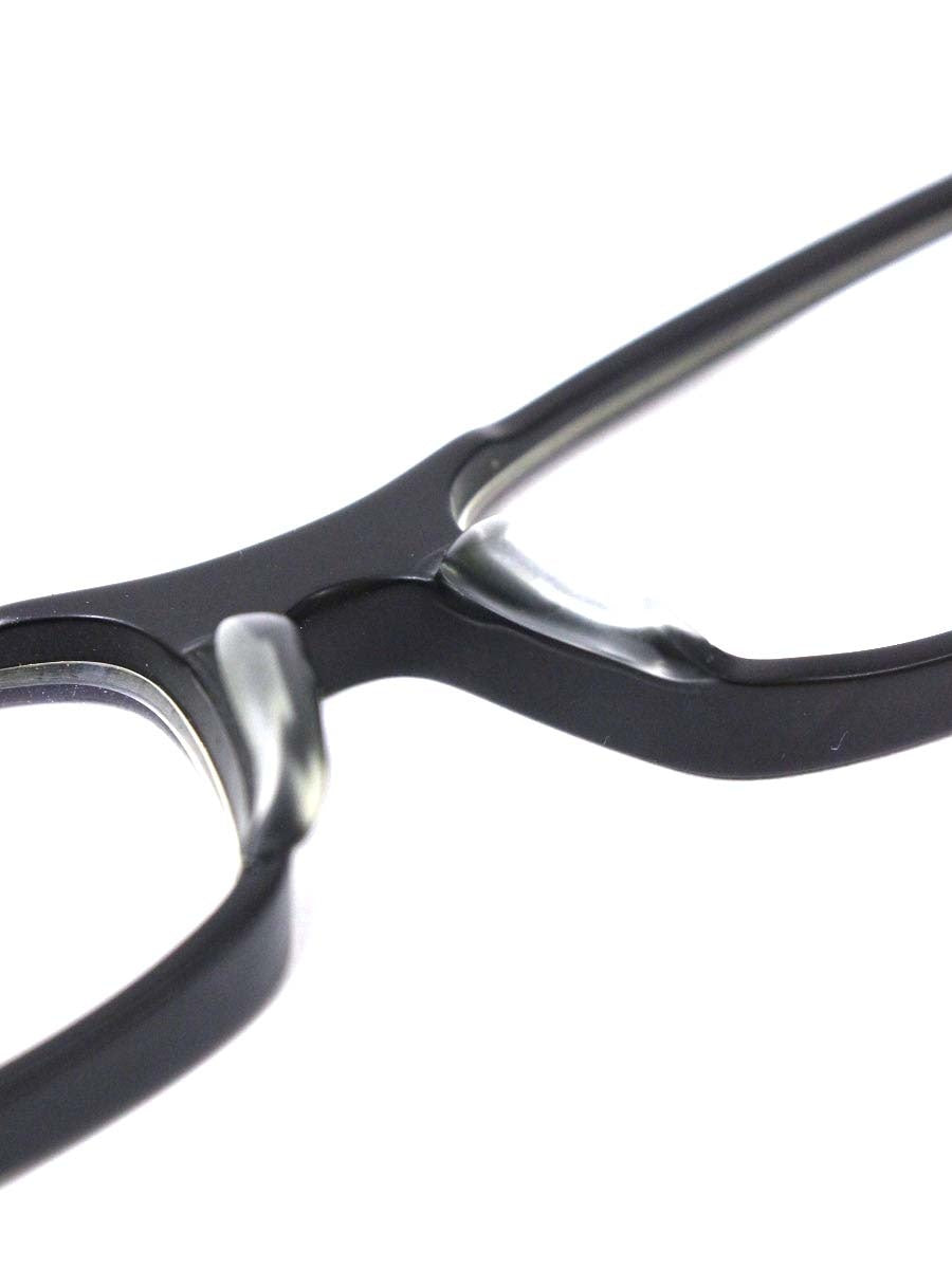 レスザンヒューマン MauI waUie メガネ ブラック セルフレーム フルリム スクエアシェイプ ITDA7KJGH2AK