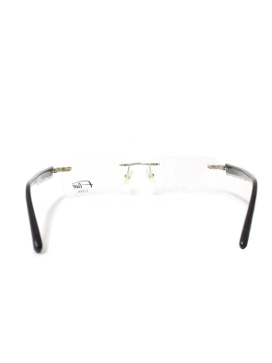 フレア FLAIR 789 メガネ ブラック/シルバー コンビフレーム リムレス ITQRWVL304WO