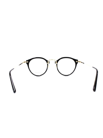 アイヴァン E-0505 メガネ ブラック/ゴールド コンビフレーム フルリム ボストン ITUQRGTLJBE8