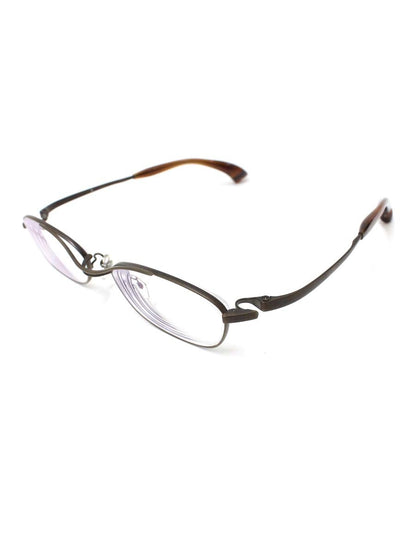 フォーナインズ S-260T メガネ ブラウン メタルフレーム フルリム スクエア ITU0KWUFRRDW