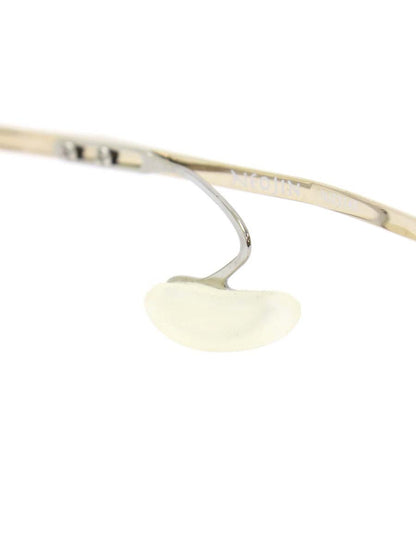 ネオジン NJ2314S メガネ ゴールド/ブラウン メタルフレーム ハーフリム スクエアシェイプ ノーズパッドレス ITSKW9QX72DW