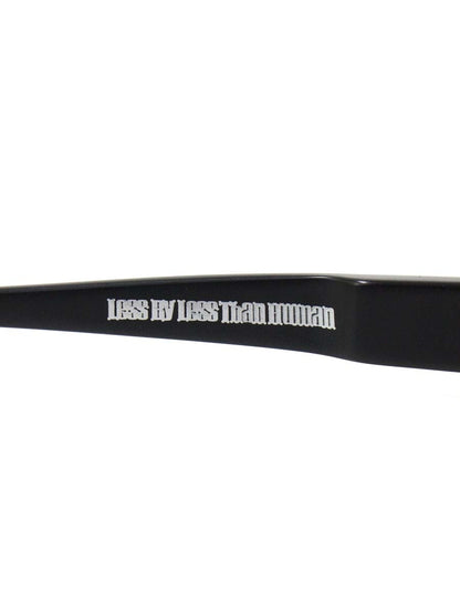 レスザンヒューマン MauI waUie メガネ ブラック セルフレーム フルリム スクエアシェイプ ITDA7KJGH2AK