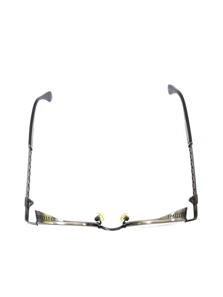 レスザンヒューマン ENIGMA メガネ アンティークシルバー/ブラック コンビフレーム フルリム ボストン ITZAPBJBDKIU