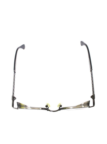 レスザンヒューマン ENIGMA メガネ アンティークシルバー/ブラック コンビフレーム フルリム ボストン ITZAPBJBDKIU