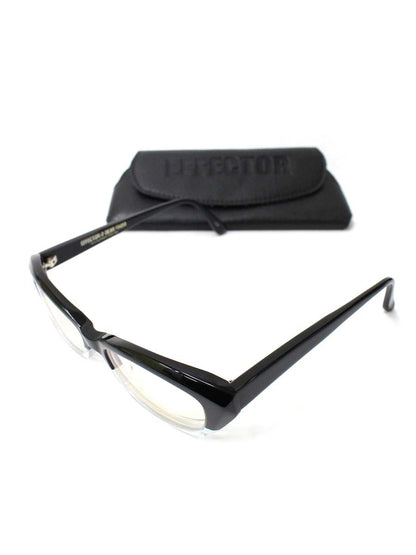 エフェクター jack ジャック メガネ ブラック/クリア セルフレーム スクエア IT24IYGEYCIF