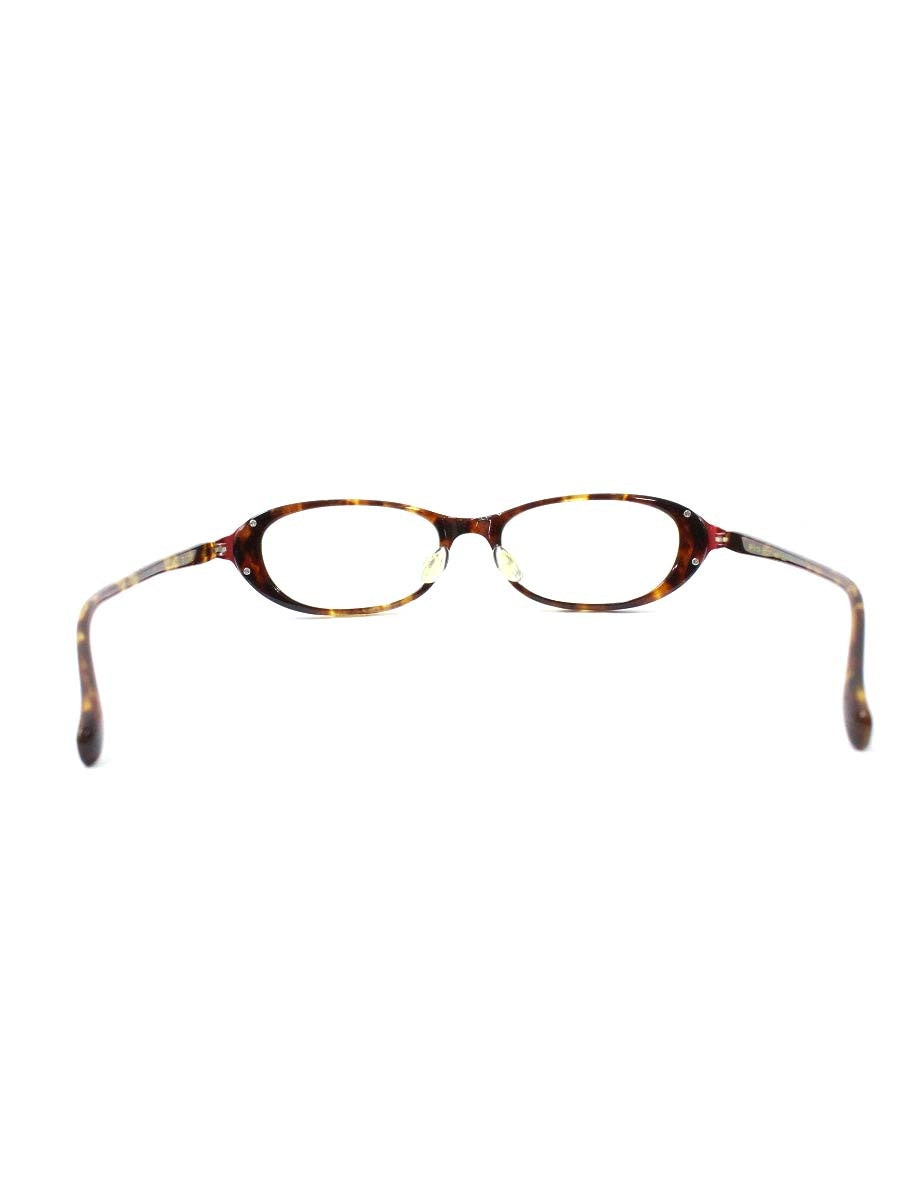 ベセペセ BP-3159 メガネ ブラウン/レッド セルフレーム フルリム オーバル ITYS6AUWFS4G