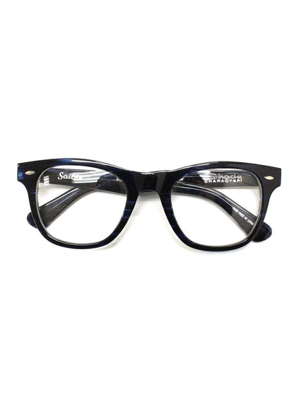 シェイディーキャラクター SAILOR SCPL-003C メガネ 眼鏡 ネイビー セルフレーム フルリム ウェリントン ITU4YZGBO44O