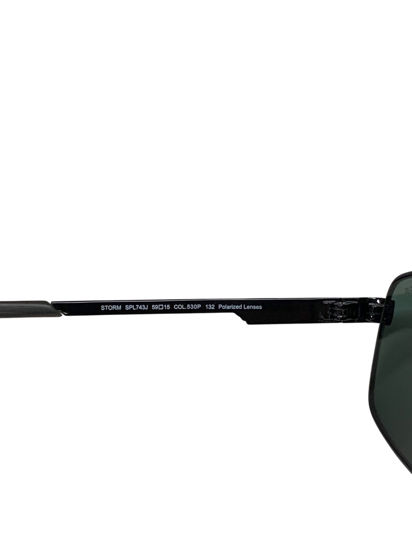 ポリス STORM ストーム SPL743J サングラス ブラック メタルフレーム フルリム スクエア ITW88YYUNF5E