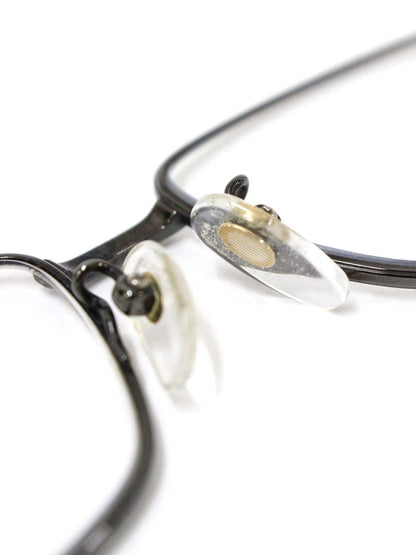 ハマモト HT-7008 メガネ メタルブラック メタルフレーム フルリム スクエア ITIHORXRTXMQ