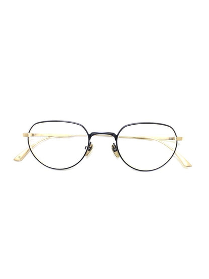増永眼鏡 MET メガネ ブラック/ゴールド メット メタルフレーム フルリム ボストン IT27NQIDSQIW