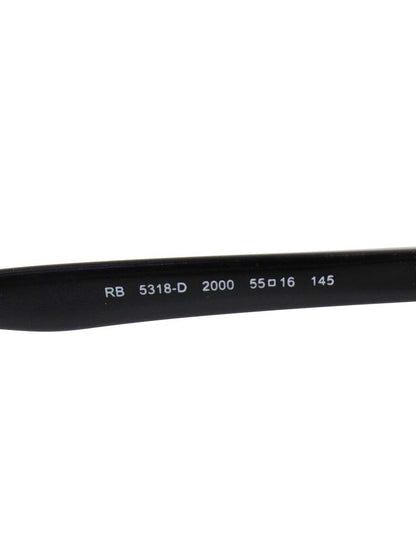 レイバン RB5318-D メガネ ブラック セルフレーム フルリム スクエア IT2DZWI8IY4V