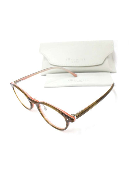 アンティミテ INE-2013 メガネ オリーブピンク（ブラウン/ピンク） INTIMITE BY EYEVAN アイヴァン セルフレーム フルリム ラウンド ITCE4EC8WFVG