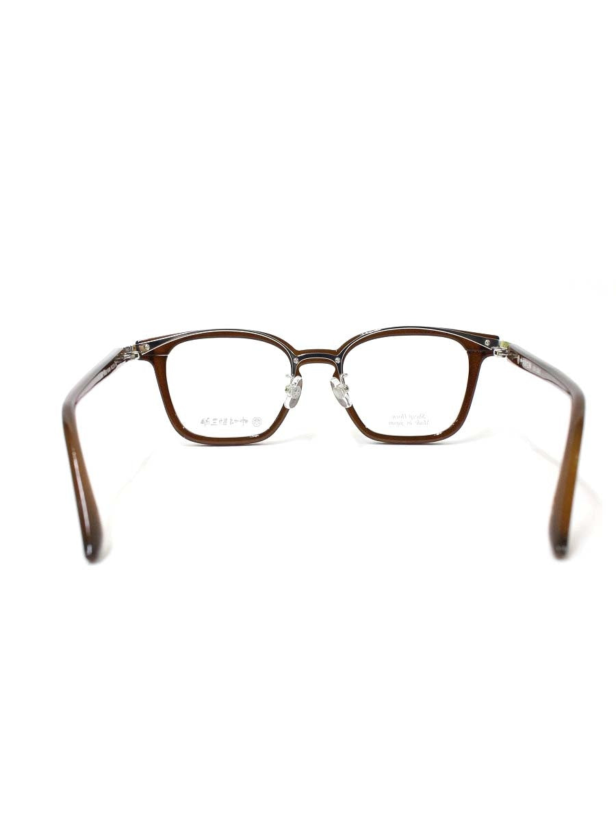 中村勘三郎 KN-2541 C-2 オールシープホーンモデル メガネ ブラウン セルフレーム フルリム ウェリントンシェイプ ITU391EW29X4