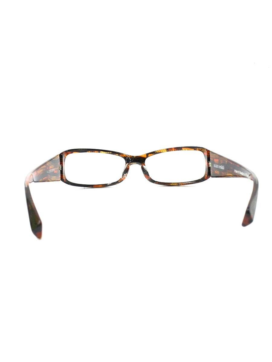アランミクリ AL0322 B06G メガネ ブラウン/オレンジ 限定カラー セルフレーム フルリム スクエア ITC1404HJJLQ