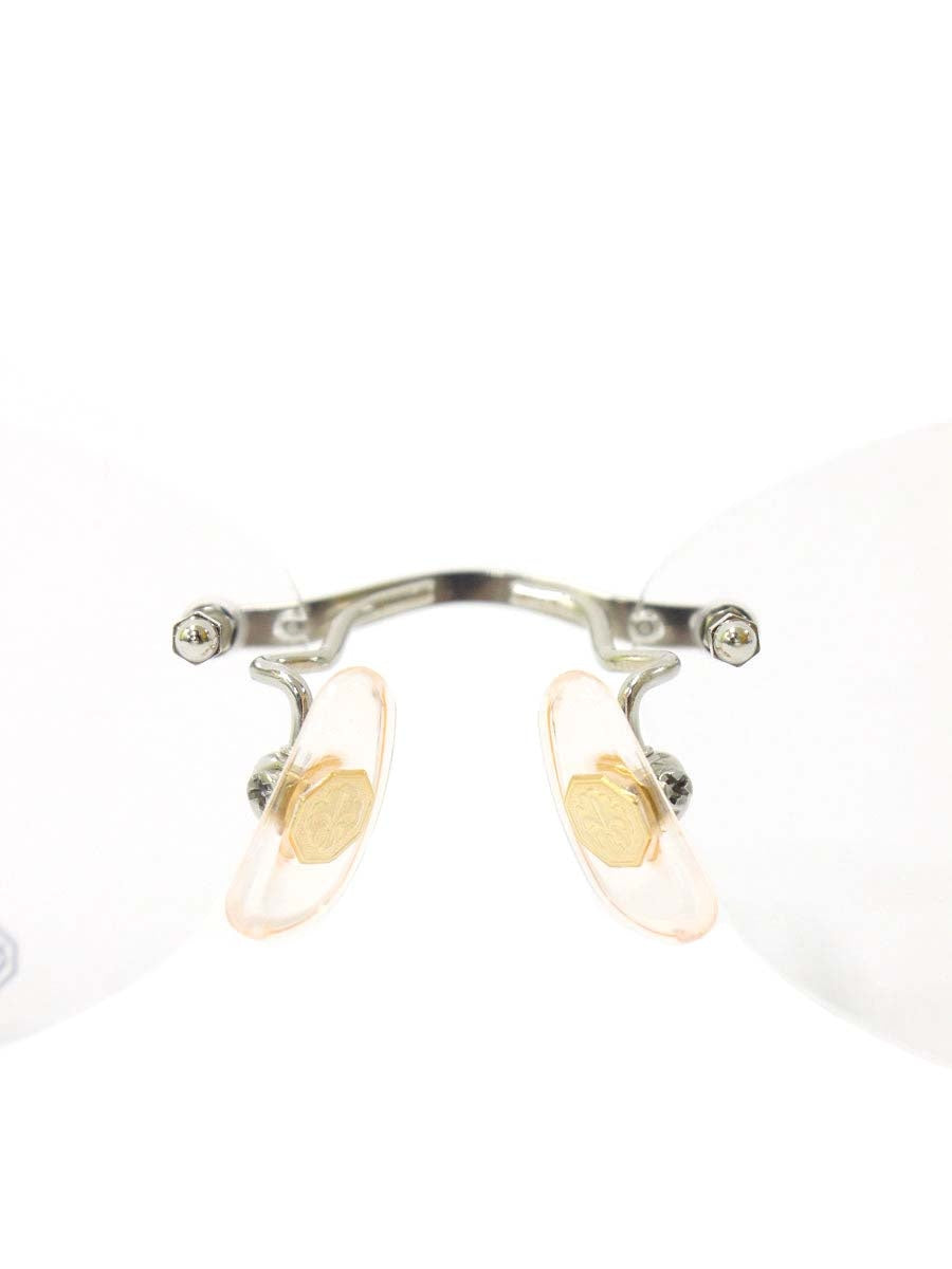 中村勘三郎 KN-2668 メガネ シルバー/グリーン メタルフレーム リムレス シープホーン  COL.C-3 ITHCXX9U1S8A