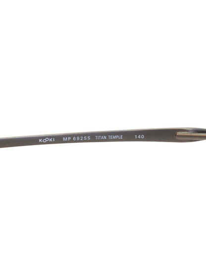 増永眼鏡 Kazuo Kawasaki design  MP-692SS メガネ シルバー メタル ハーフリム スクエア IT74MJ9HXSL0