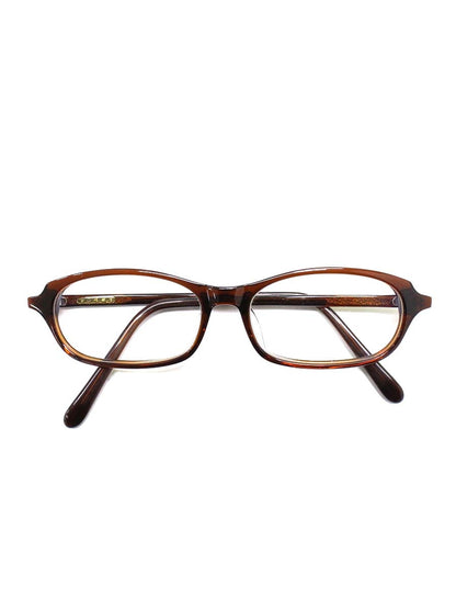 白山眼鏡店 メガネ ブラウン セルフレーム フルリム オーバルシェイプ IT81QNZYQZEA