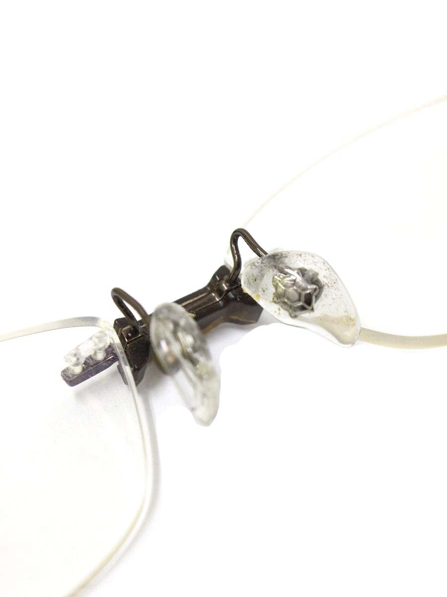 フォーナインズ TW-46T メガネ ブラウン セルフレーム リムレス スクエア ツーポイント スクエア ITIDA94EI2WM