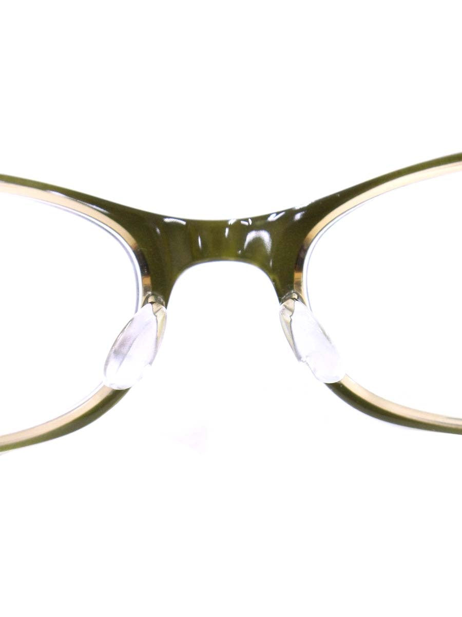 ベセペセ BP-3118 メガネ カーキグリーン/ブラウン セルフレーム フルリム オーバル col.05 ITURF6L1AM9D
