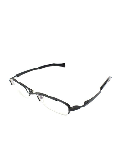 フォーナインズ S-100T メガネ ブラック チタンフレーム ハーフリム スクエア ITTFKP5YRFOY