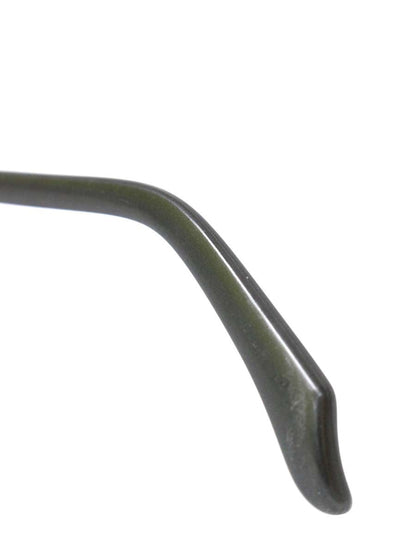 マサキマツシマ MF-1243 メガネ ブラック メタルフレーム ハーフリム（ナイロール）スクエア ITQSTDU04EDG