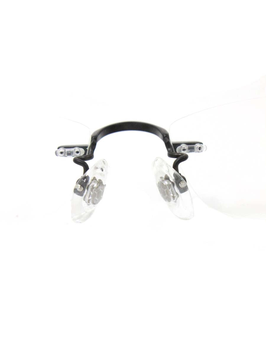 フォーナインズ TW-40AT メガネ ブラック チタニウムフレーム リムレス スクエア ITT0O4XFROOO